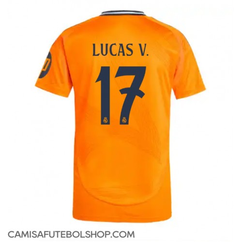 Camisa de time de futebol Real Madrid Lucas Vazquez #17 Replicas 2º Equipamento 2024-25 Manga Curta